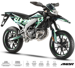 Kit déco moto 50cc MR Anderson - Compatible avec Aprilia SX/RX 2018-2025 sur supermotard