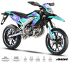 Dekor kit Motorrad 50cc MX Sky - Kompatibel mit Aprilia SX/RX 2018-2025