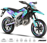 Graphics kit 50cc MX Sky motorcycle - Compatible with Aprilia SX/RX 2018-2025