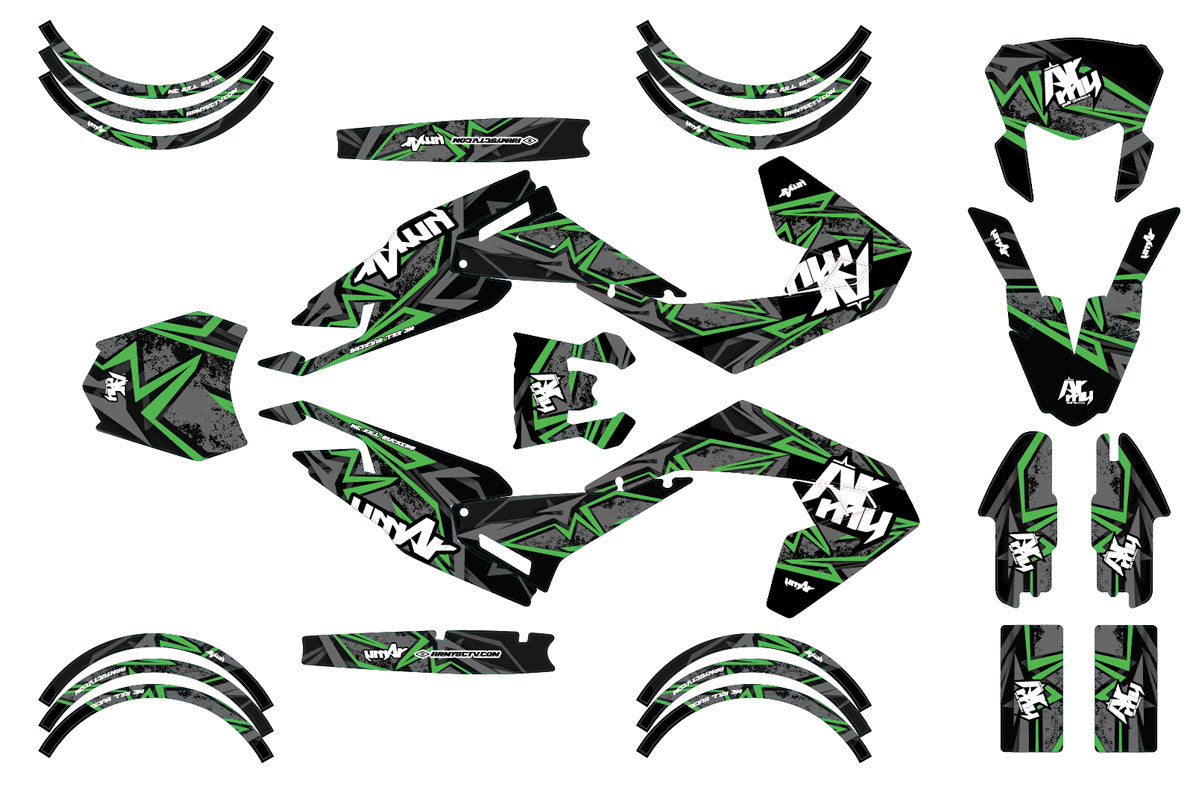 Dekor kit Aprilia SX 50 Army Redrum