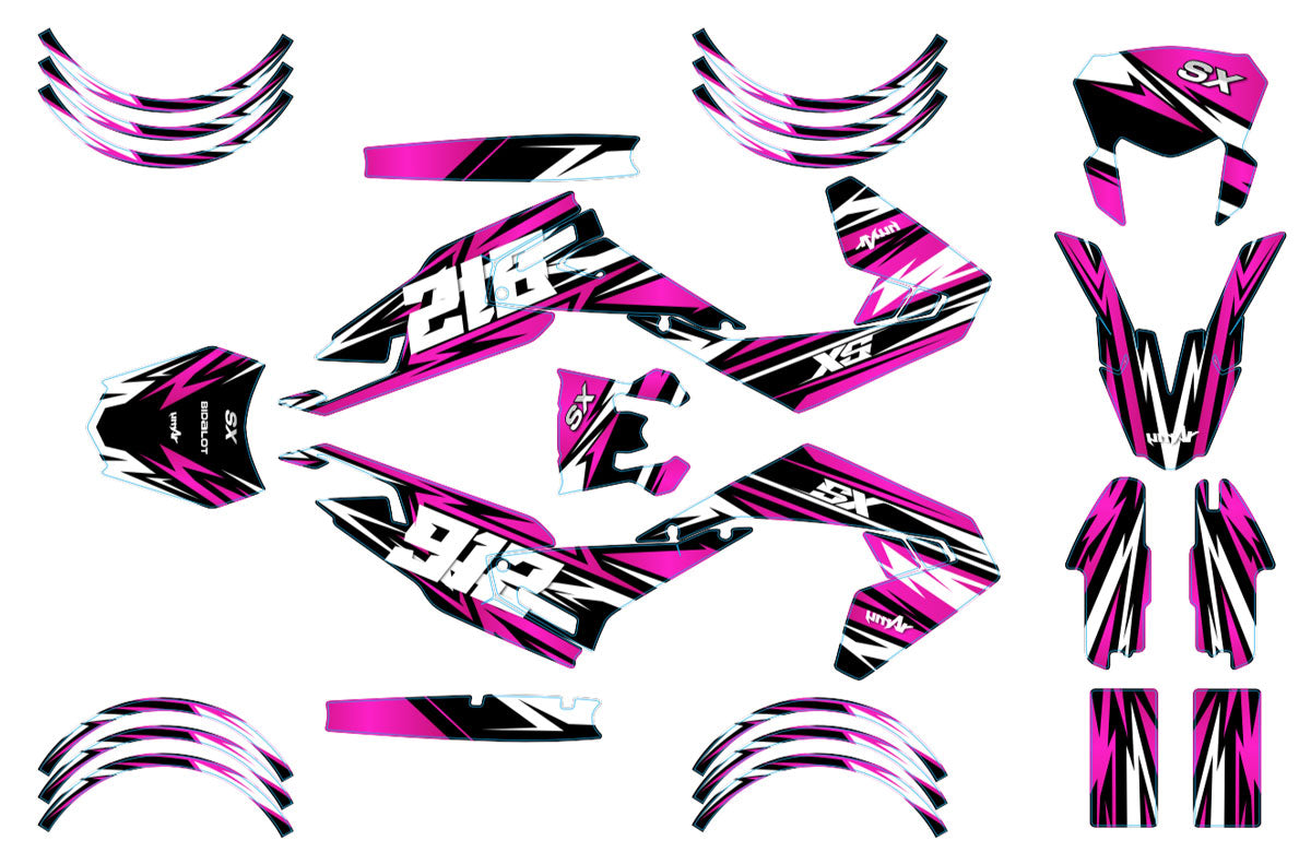 Dekor kit Motorrad 50cc Skyprem - Kompatibel mit Aprilia SX/RX 2018-2025