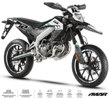 Dekor kit Motorrad 50cc Warfare - Kompatibel mit Aprilia SX/RX 2018-2025