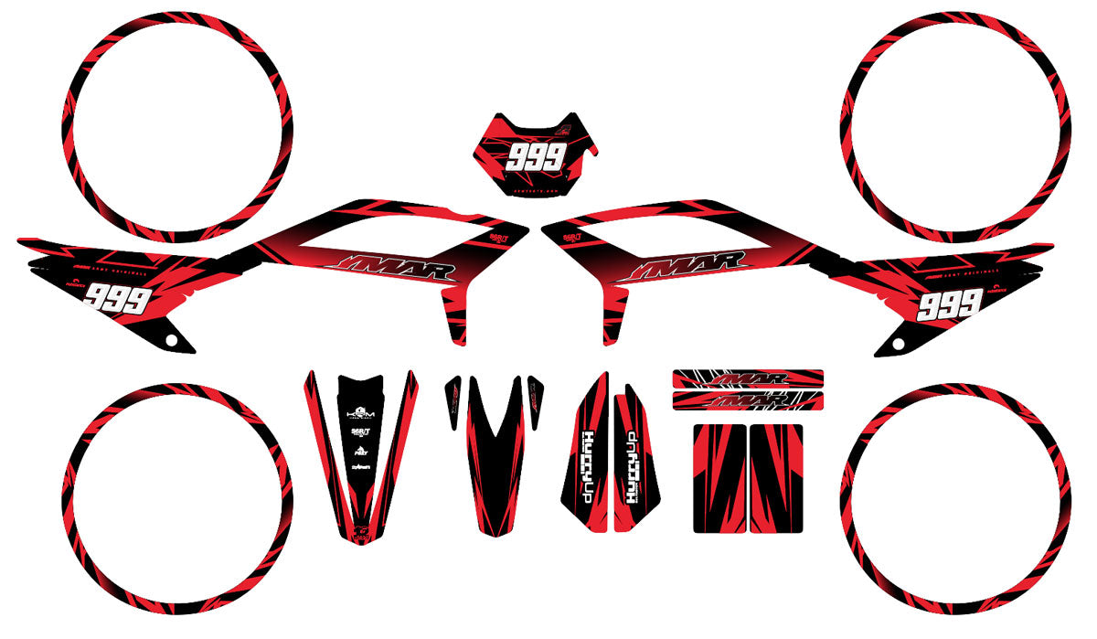 Graphics kit Beta 50cc RR 2021-2025 Eighth