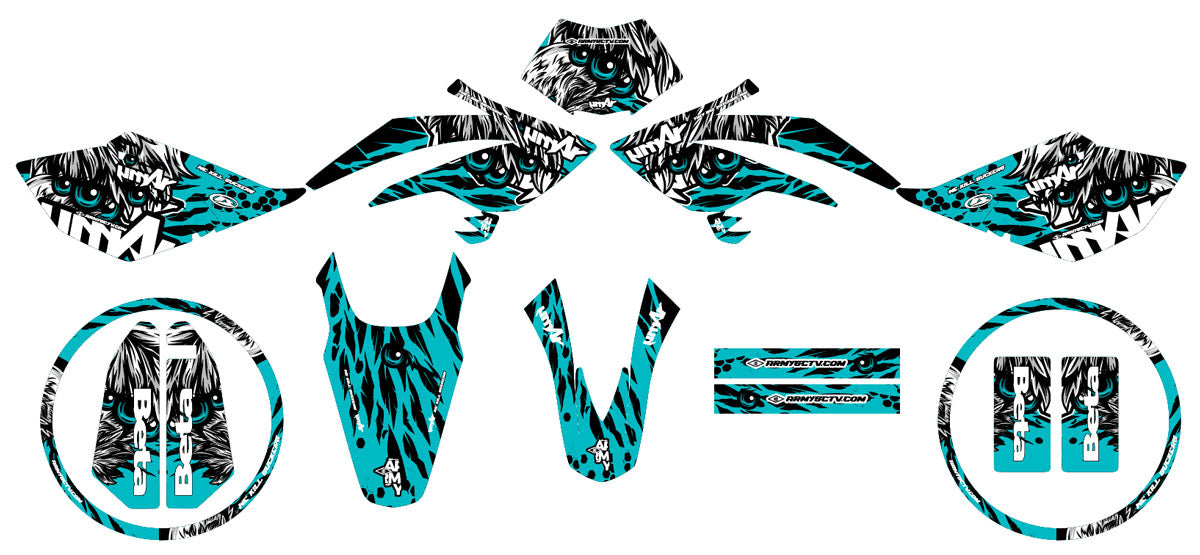 Kit pegatinas Beta RR 50 Motard 2006-2010 Ojos | pegatinas para moto | personalización 50cc | armysctv
