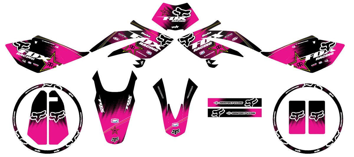 Kit pegatinas Beta RR 50 Motard 2006-2010 Ejército Zorro | pegatinas moto | personalización 50cc | armysctv