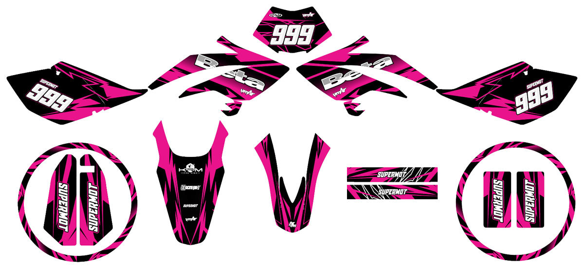 Kit pegatinas Beta RR 50 Motard 2006-2010 Ejército octavo | pegatinas para moto | personalización 50cc | armysctv