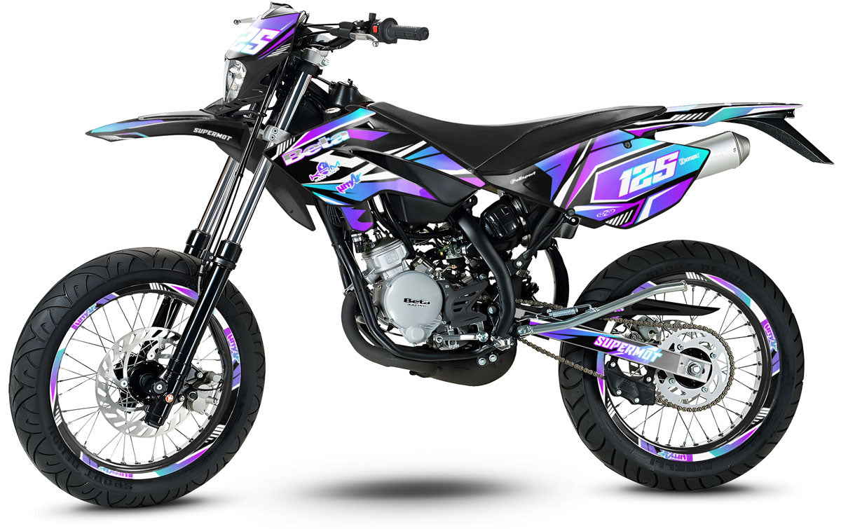 Kit pegatinas Beta RR 50 Motard 2006-2010 MX Sky | pegatinas para moto | personalización 50cc | armysctv