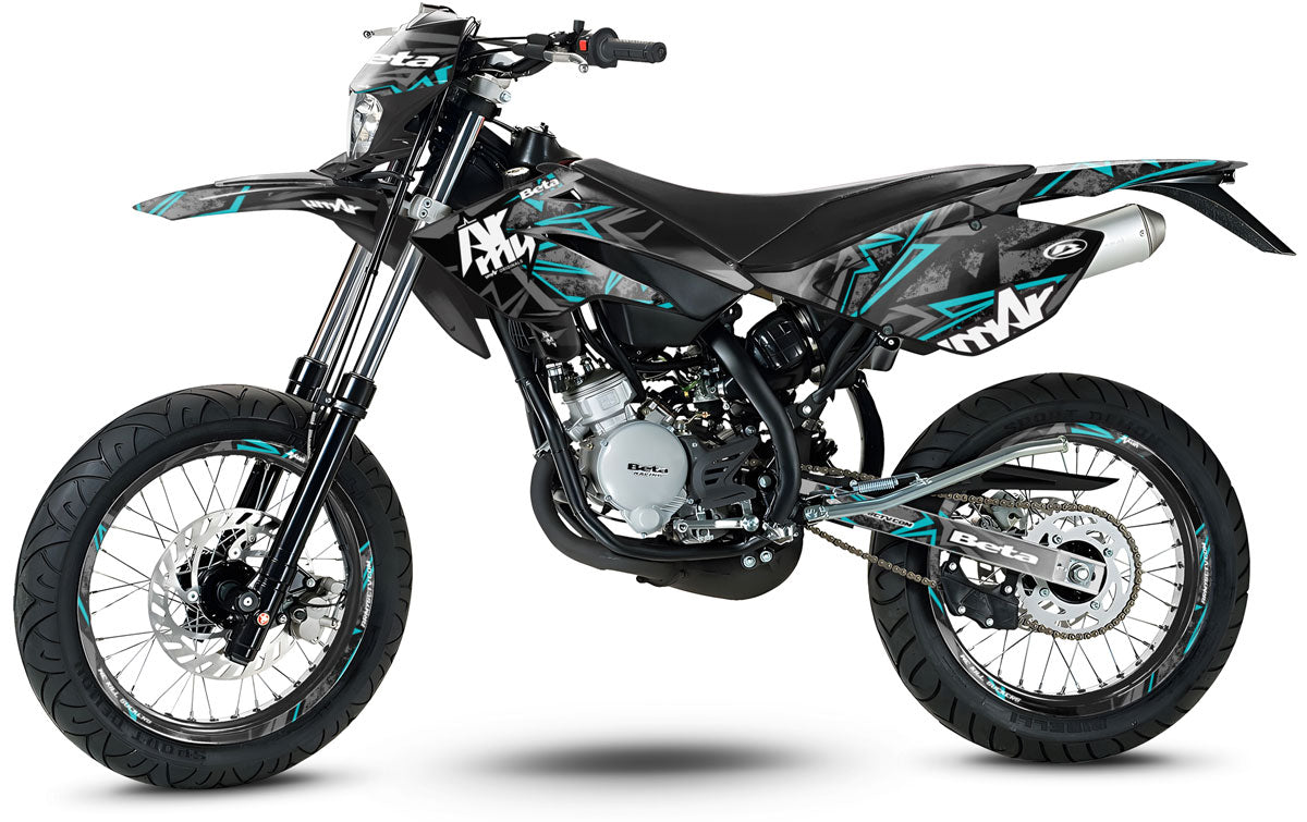 Kit pegatinas Beta RR 50 Motard 2006-2010 Army Redrum | pegatinas para moto | personalización 50cc | armysctv