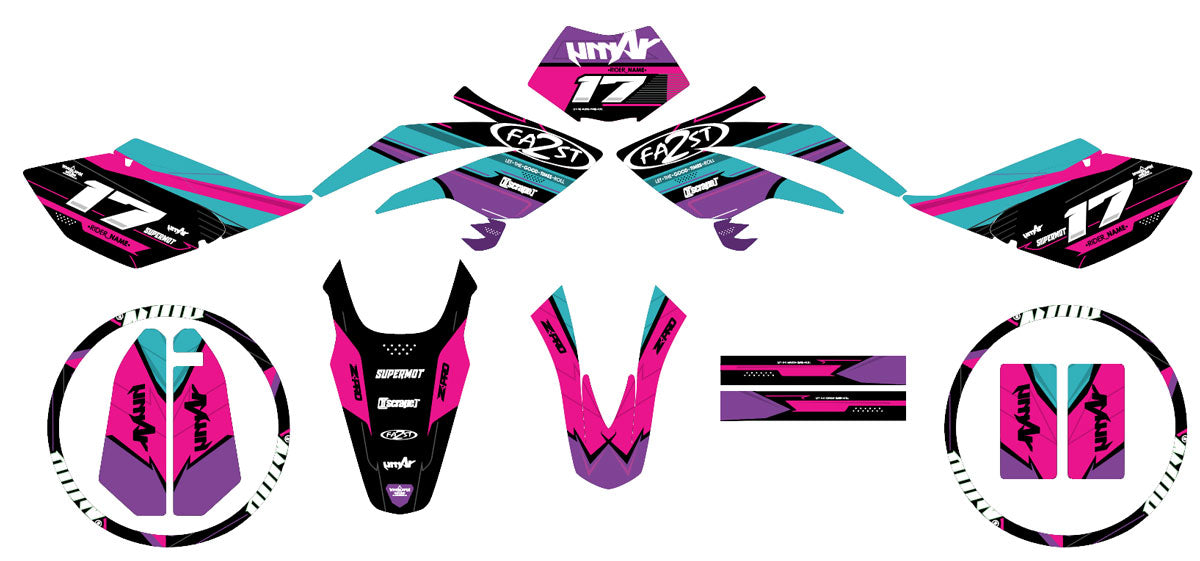 Kit pegatinas Beta RR 50 Motard 2006-2010 Odin | pegatinas para moto | personalización 50cc | armysctv