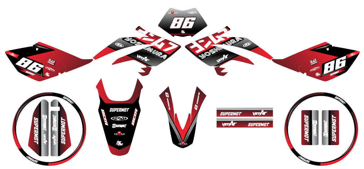 Kit pegatinas Beta RR 50 Motard 2006-2010 Yoshi | pegatinas para moto | personalización 50cc | armysctv