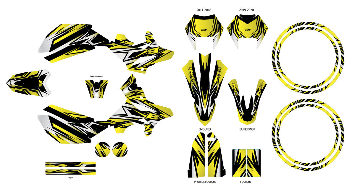 Kit déco Beta RR 50 Motard 2011-2020 All inn | autocollants moto | personnalisation 50cc | armysctv
