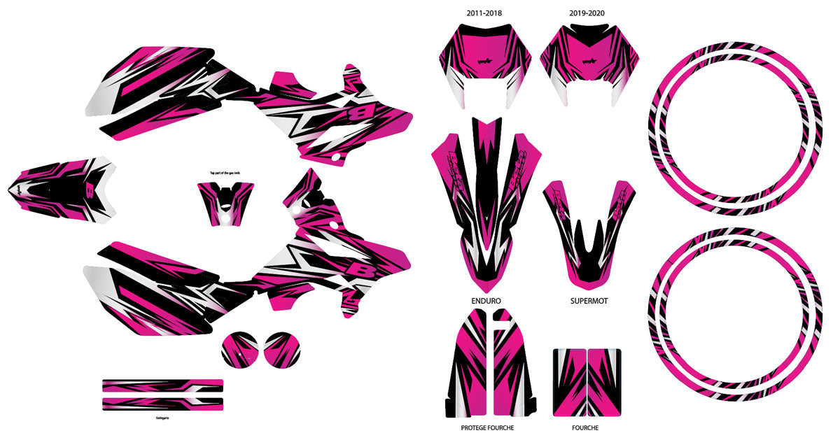Kit déco Beta RR 50 Motard 2011-2020 All inn | autocollants moto | personnalisation 50cc | armysctv