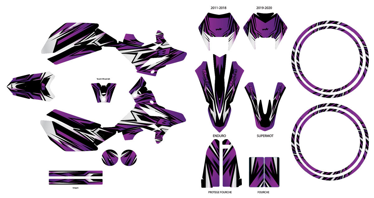 Kit déco Beta RR 50 Motard 2011-2020 All inn | autocollants moto | personnalisation 50cc | armysctv