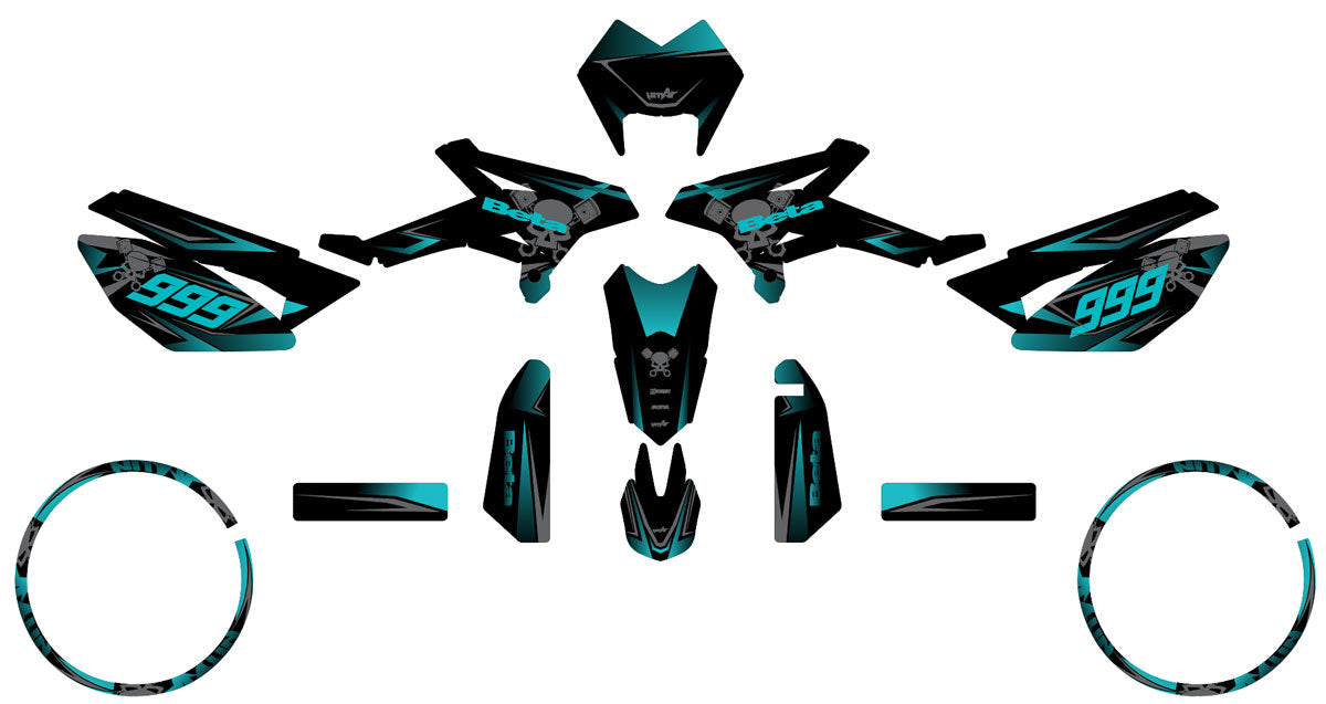Kit pegatinas Beta RR 50 Motard 2011-2020 Cold | pegatinas para moto | personalización 50cc | armysctv