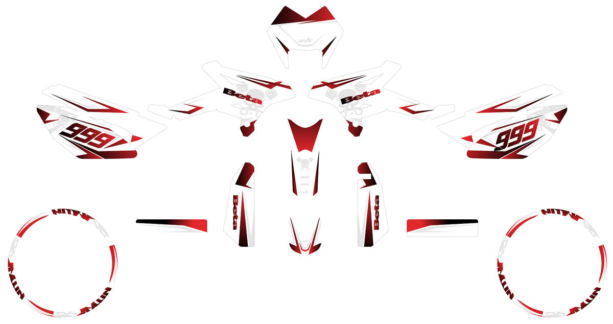 Kit pegatinas Beta RR 50 Motard 2011-2020 Cold | pegatinas para moto | personalización 50cc | armysctv