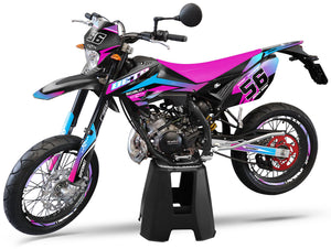 Deko-sett Beta RR 50 Motard 2011-2020 Crazy Racer | motorsykkelklistremerker | tilpasning 50cc | armysctv