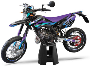Deko-sett Beta RR 50 Motard 2011-2020 Crazy Racer | motorsykkelklistremerker | tilpasning 50cc | armysctv