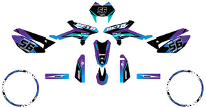 Deko-sett Beta RR 50 Motard 2011-2020 Crazy Racer | motorsykkelklistremerker | tilpasning 50cc | armysctv