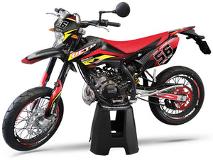 Deko-sett Beta RR 50 Motard 2011-2020 Crazy Racer | motorsykkelklistremerker | tilpasning 50cc | armysctv
