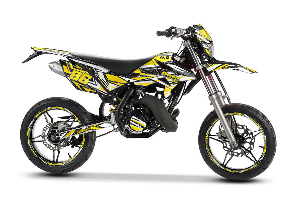 Kit déco Beta RR 50 Motard 2011-2020 Dorado | autocollants moto | personnalisation 50cc | armysctv