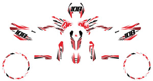 Deko-sett Beta RR 50 Motard 2011-2020 Electrify | motorsykkelklistremerker | tilpasning 50cc | armysctv