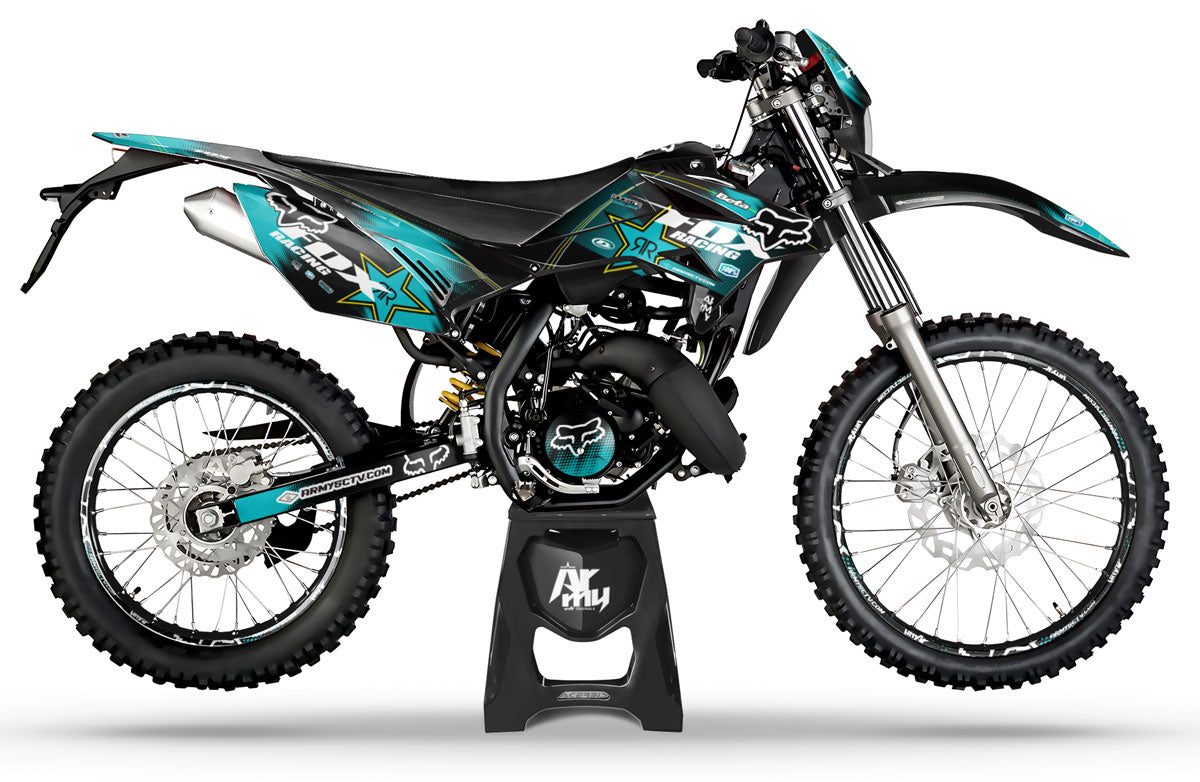 Kit pegatinas Beta RR 50cc Racing 2011-2020 Ejército Zorro | pegatinas para moto | personalización 50cc | armysctv