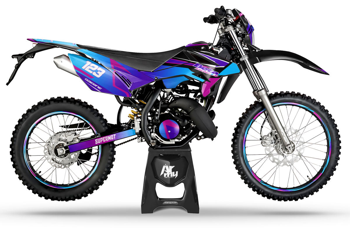 Kit pegatinas Beta RR 50cc Racing 2011-2020 Artisse | pegatinas para moto | personalización 50cc | armysctv