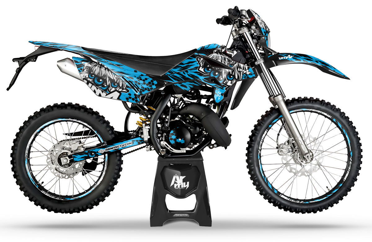 Kit pegatinas Beta RR 50cc Racing 2011-2020 Ojos de Ejército | pegatinas para moto | personalización 50cc | armysctv