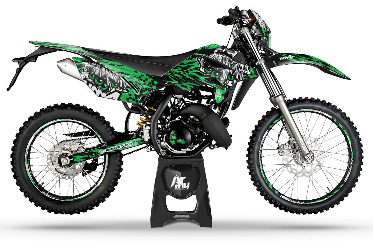 Kit pegatinas Beta RR 50cc Racing 2011-2020 Ojos de Ejército | pegatinas para moto | personalización 50cc | armysctv