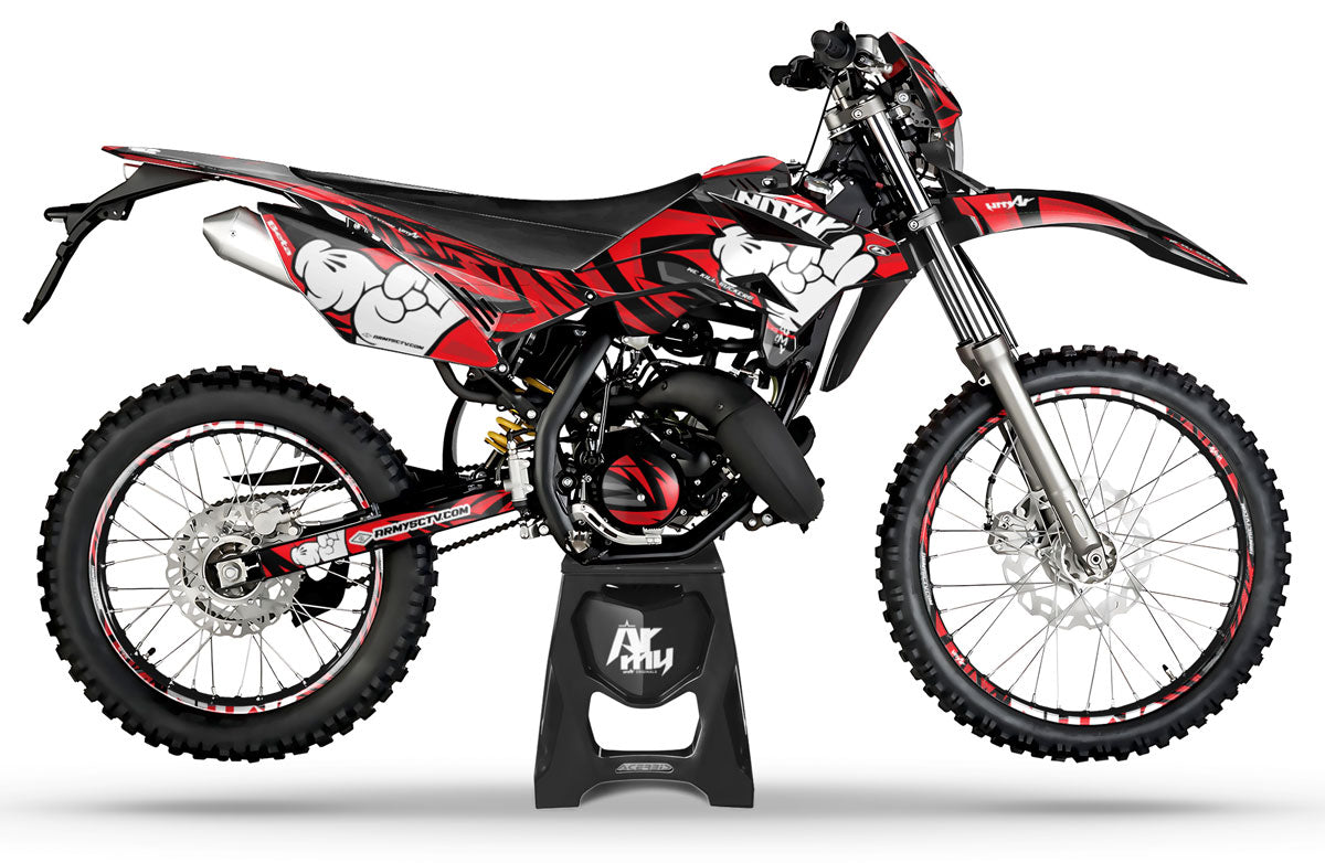 Kit pegatinas Beta RR 50cc Racing 2011-2020 Army Finger | pegatinas para moto | personalización 50cc | armysctv