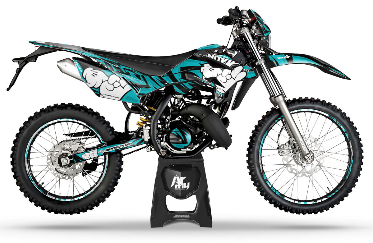 Kit pegatinas Beta RR 50cc Racing 2011-2020 Army Finger | pegatinas para moto | personalización 50cc | armysctv