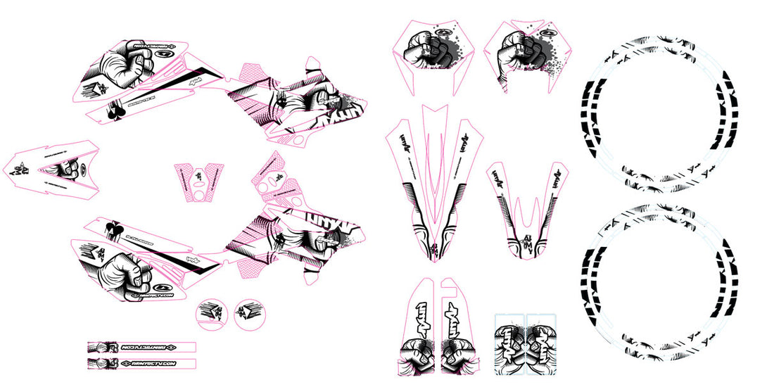 Kit déco Beta RR 50cc Racing 2011-2020 Fist