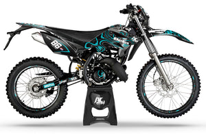 Kit pegatinas Beta RR 50cc Racing 2011-2020 Olas | pegatinas para moto | personalización 50cc | armysctv