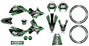Kit déco Beta RR 50cc Racing 2011-2020 Army Frost | autocollants moto | personnalisation 50cc | armysctv