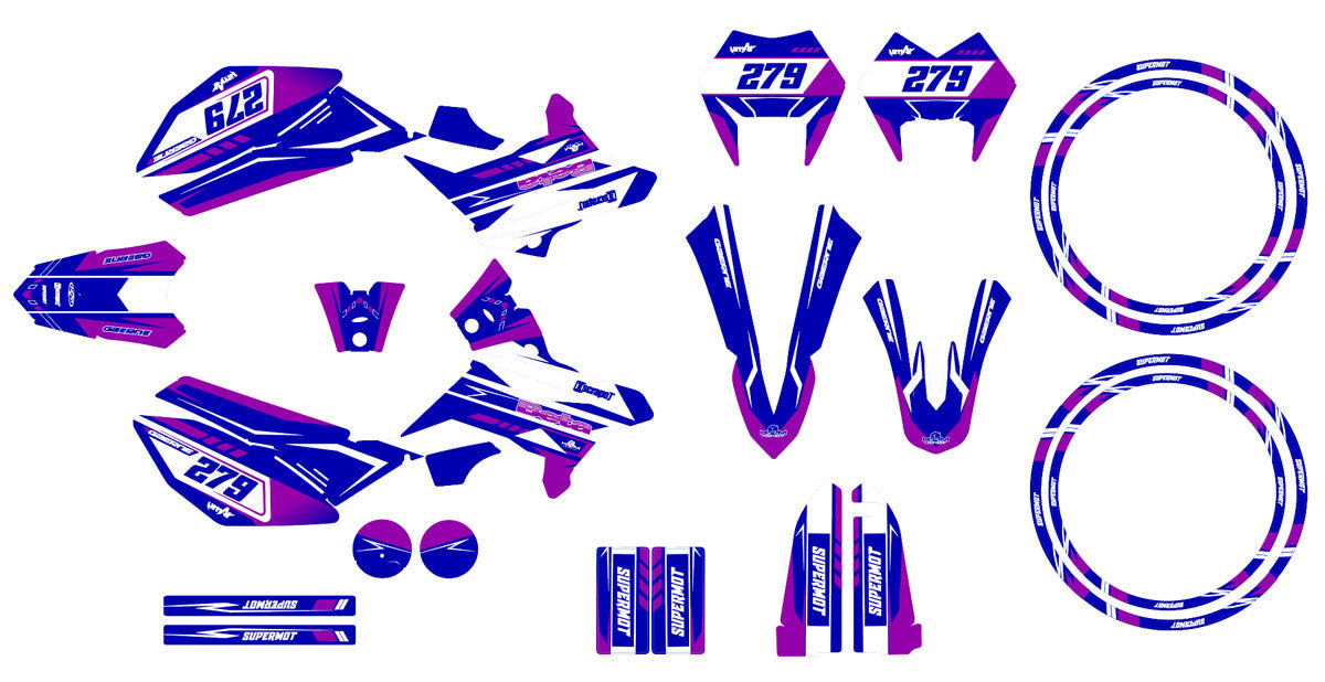 Kit pegatinas Beta RR 50cc Racing 2011-2020 Ninesky | pegatinas para moto | personalización 50cc | armysctv