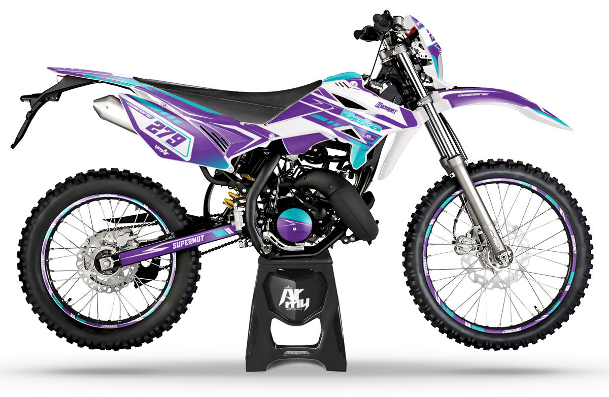 Kit pegatinas Beta RR 50cc Racing 2011-2020 Ninesky | pegatinas para moto | personalización 50cc | armysctv