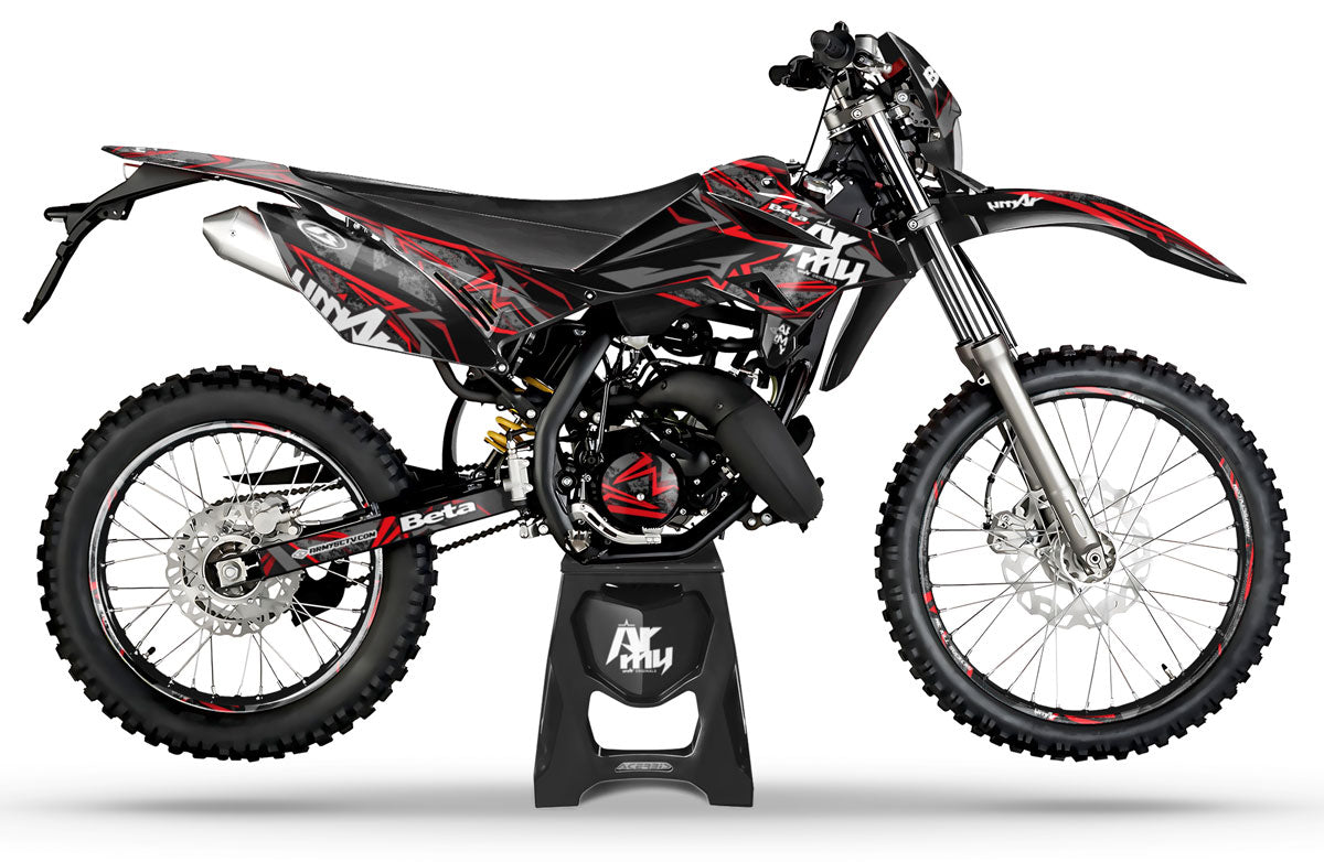 Kit pegatinas Beta RR 50cc Racing 2011-2020 Army Redrum | pegatinas para moto | personalización 50cc | armysctv