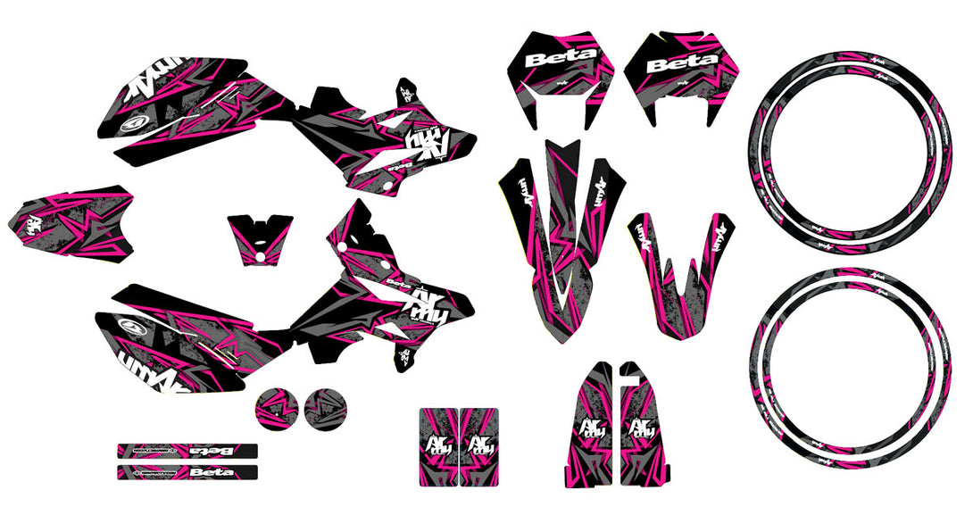 Kit déco Beta RR 50cc Racing 2011-2020 Army Redrum