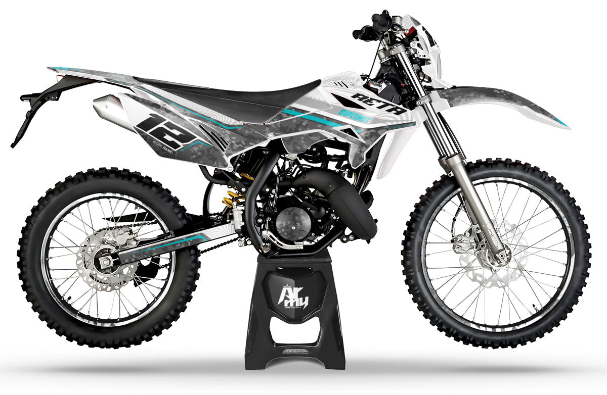 Kit pegatinas Beta RR 50cc Racing 2011-2020 Warfare | pegatinas para moto | personalización 50cc | armysctv