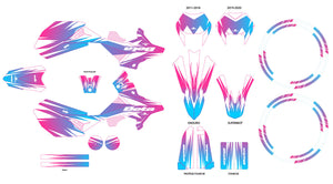 Kit déco Beta RR 50cc Racing 2011-2020 X-Fast | autocollants moto | personnalisation 50cc | armysctv