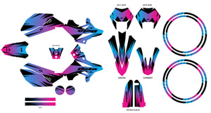 Kit déco Beta RR 50cc Racing 2011-2020 X-Fast | autocollants moto | personnalisation 50cc | armysctv