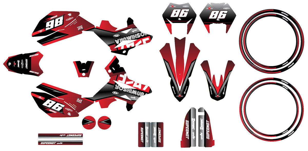 Kit pegatinas Beta RR 50cc Racing 2011-2020 Yoshi | pegatinas para moto | personalización 50cc | armysctv