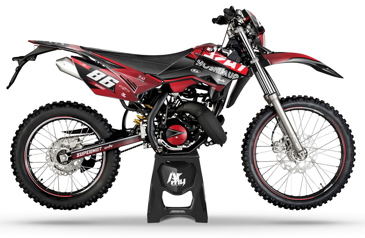 Kit pegatinas Beta RR 50cc Racing 2011-2020 Yoshi | pegatinas para moto | personalización 50cc | armysctv