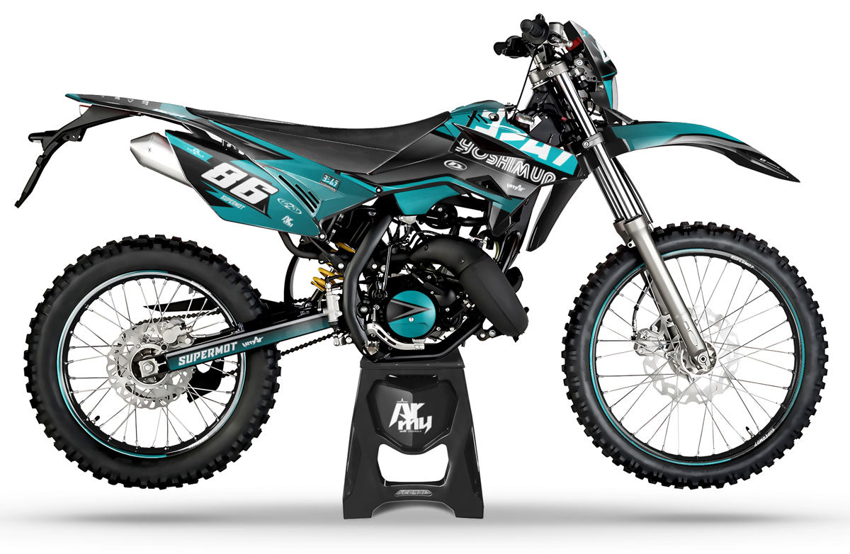 Kit pegatinas Beta RR 50cc Racing 2011-2020 Yoshi | pegatinas para moto | personalización 50cc | armysctv