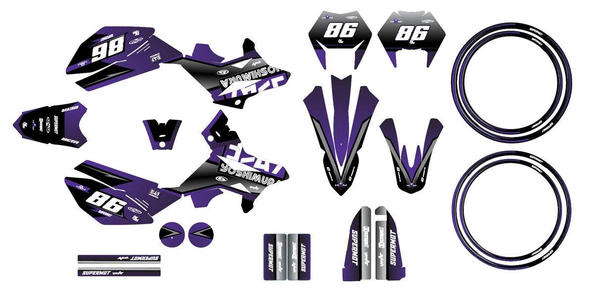 Kit pegatinas Beta RR 50cc Racing 2011-2020 Yoshi | pegatinas para moto | personalización 50cc | armysctv