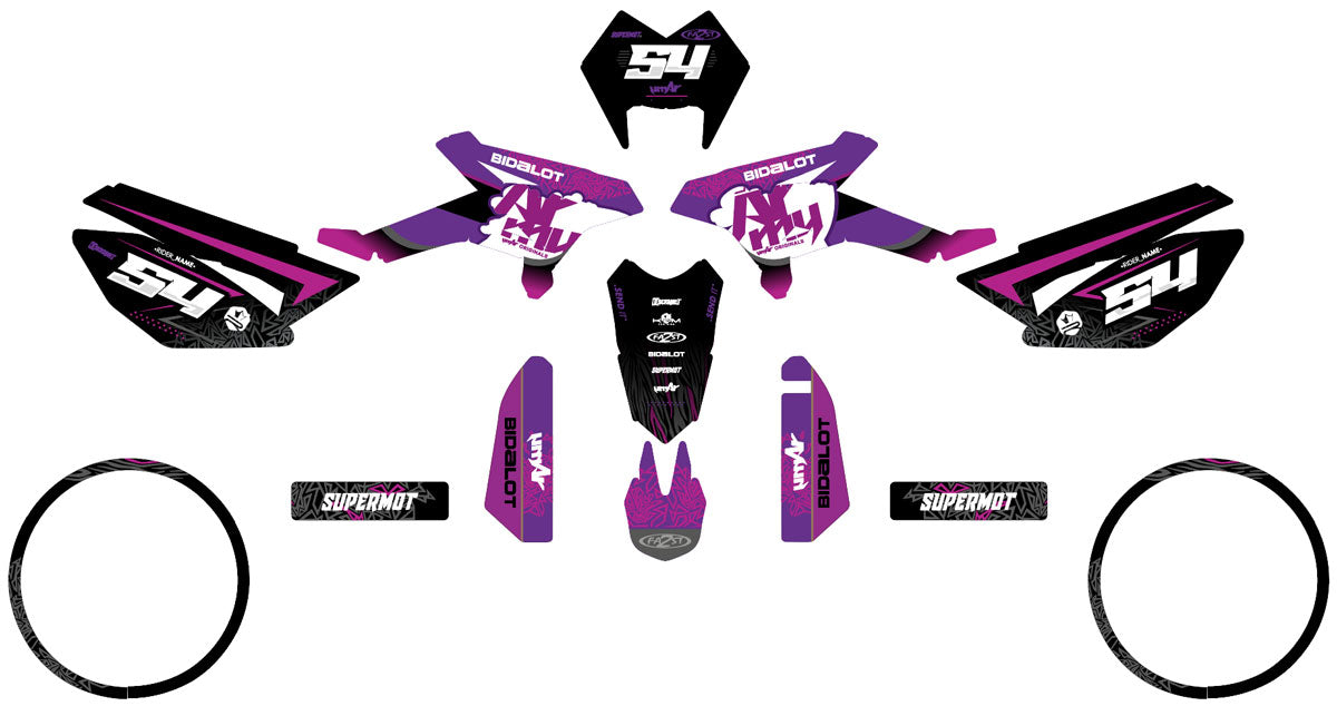 Kit pegatinas Beta RR 50 Motard 2011-2020 Fatality | pegatinas para moto | personalización 50cc | armysctv