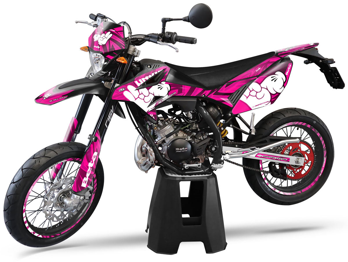 Graphics kit Army Finger Beta RR 50cc 2011-2020 | motorcycle stickers | 50cc customization | armysctv