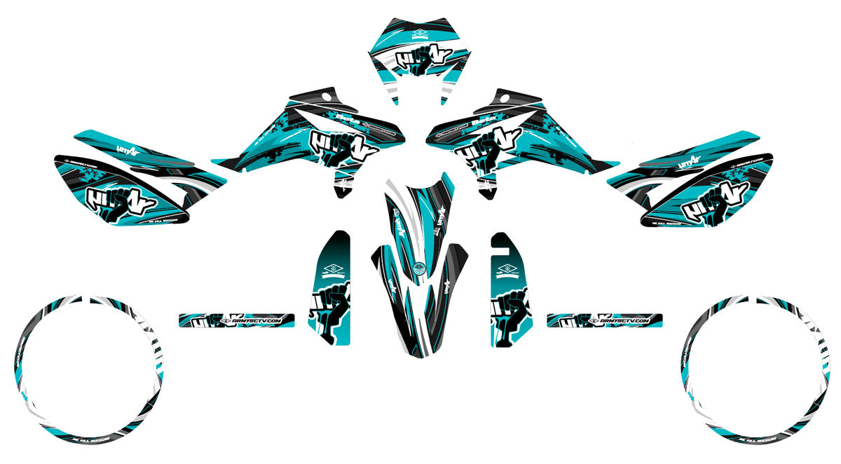 Graphics kit Beta RR 50 Motard 2011-2020 Freedom | motorcycle stickers | 50cc customization | armysctv