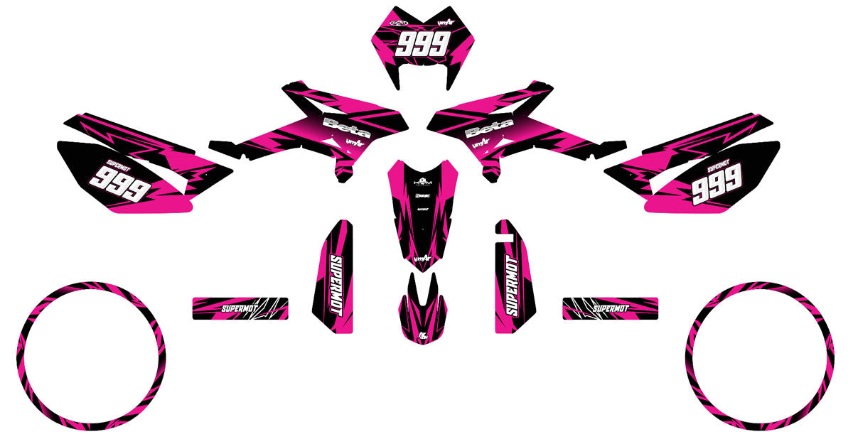 Dekor kit Beta RR 50 Motard 2011-2020 Achte | Motorradaufkleber | Personalisierung 50cc | armysctv