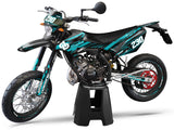 Kit déco Beta RR 50 Motard 2011-2020 D'or et de platine | autocollants moto | personnalisation 50cc | armysctv